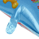 Cartoon Number 1 Balloon Baby Shower 1 Year Birthday Foil Balloons(Blue)