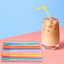 100pcs Beverage Straws Drink Accessories Bendable Disposable Straws for Birthday