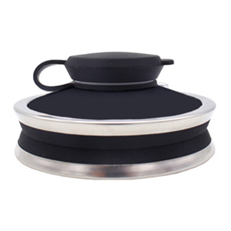 Sports 500mL Collapsible Soft Kettle Outdoor Silicone Water Bottle (Black) Newly