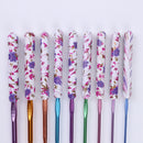 9pcs Knitting Needles Handmade Crafts Aluminum Crochet Set for Sewing Weave Tool