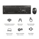 2.4G Wireless Keyboard Mice Combo Kit Computer Accessories for Notebook Desktop PC