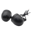 1 Pair Mini Retro Motorcycle Turn Signal Lights 1-Wire Amber Motorbike Blinkers