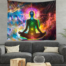 Multifunction Meditation Man Wall Tapestry Hanging Blanket Beach Camping Carpet