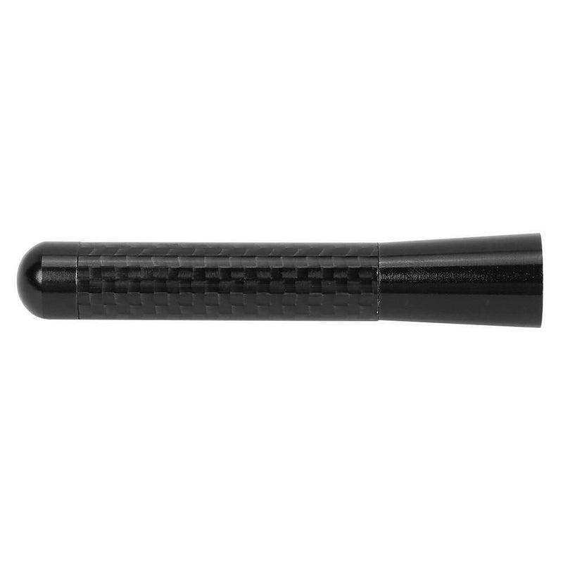 8cm Car Roof Antenna Carbon Fiber Screw Metal Stubby Mast Antenna (Black) Newly