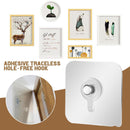 Adhesive Wall Hooks Damage-Free Self Adhesive Hooks for Bathroom Kitchen Wall_