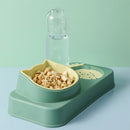 Strawberry Pet Food Bowl Auto Feeder Water Dispenser Raised (Matcha Green) Newly
