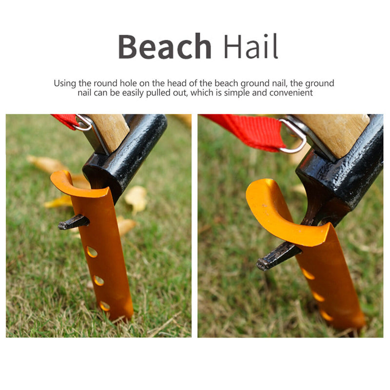 Snow & Sand Tent Stakes Pegs - Aluminum Alloy U-Shaped Tent Pegs (Golden) Newly