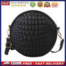 Round Crossbody Bags Women Alligator Leather Circle Female Shoulder Purse Bags