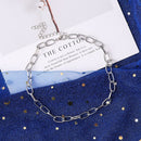 Geometric Jewelry Short Chain  Aluminium Metal Chain Statement Necklace Choker