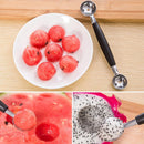 Kitchen Scoop Baller Ended Melon Double Ball Craft Maker Stainless Steel#