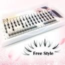DIY Individual Eyelashes Thick Sandwich&Fish Tail Mix Styles False Eyelashes