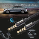 5pcs 3.5mm Jack Audio Cable Stereo Male to Male Aux Wire Cord (5m)