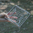 Folding Backpacking Camping Stove Oven Campfire Grill Rack Barbecue Accessories