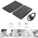 USB3.0 Micro-B to SATA HDD Box External Portable 6-Gbps SSD Hard Drive Enclosure