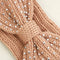 Winter Head Wrap Ear Warmer  Knit Headband  Rhinestone Crochet Hair Band  Bead
