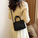 Lady Felt Portable Shoulder Message Bag Women Casual Solid Clutch Purse Handbags