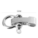 Zinc Alloy Metal Buckle Shackle for Paracord Bracelet Outdoor Survival Tool