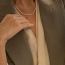 2022 Fashion Gypsophila Flash Chain Necklace Clavicle Women Jewelry Gifts~