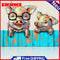 5D DIY Full Drill Diamond Painting Pig Cross Stitch Mosaic Kit Bedroom Wall Arts