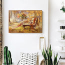 Frameless Oil Painting Arts Picture By Number Bench Umbrella Hand Painted Cra