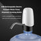 Rechargeable Electric Portable Water Pump Dispenser Drinking Bottle (White)
