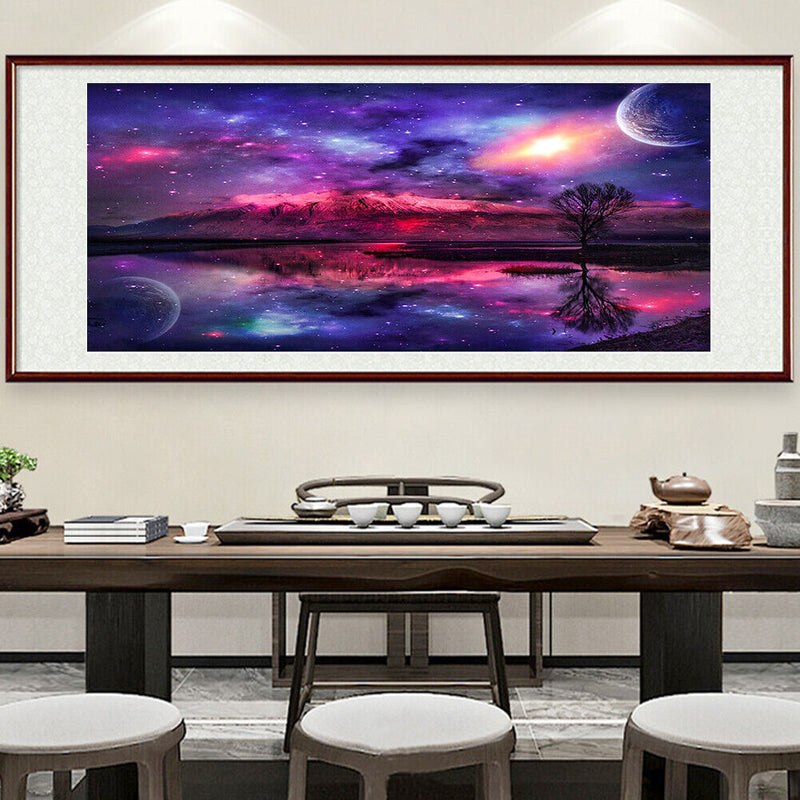 Full Round Drill Diamond Painting Scenery Art Rhinestone Drawing Picture De