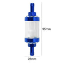 8mm CNC Aluminum Gas Fuel Oil Filter for ATV Dirt Pit Bike Motocross(Blue) Newly