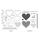 Heart Flower Embossing Seal Stamp Cutting Dies Stencils DIY Scrapbooking Card