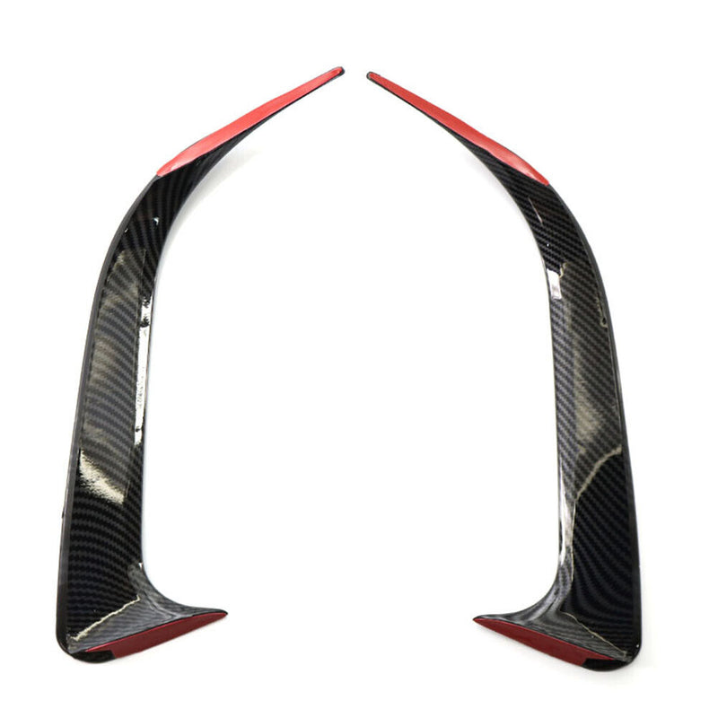 Rear Bumper Vent Canards for Mercedes CLA 200 AMG 14-18 (Carbon Fiber Look)