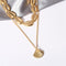 Women Bohemian Beach Jewelry Cowry Seashell Pendant Multilayer Shell Necklace