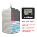 Ultrasonic Tank Liquid Depth Level Meter w/Temperature Alarm Water Level Gauge