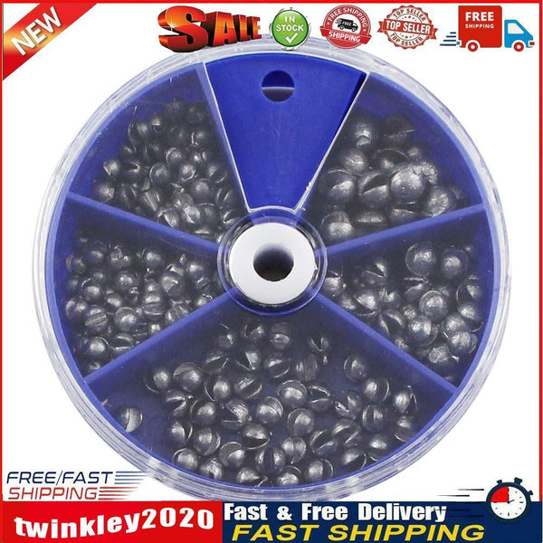 205pcs Open Bite  Set Fishing Lure Biting Round Plumb Fishing Tackle Newly