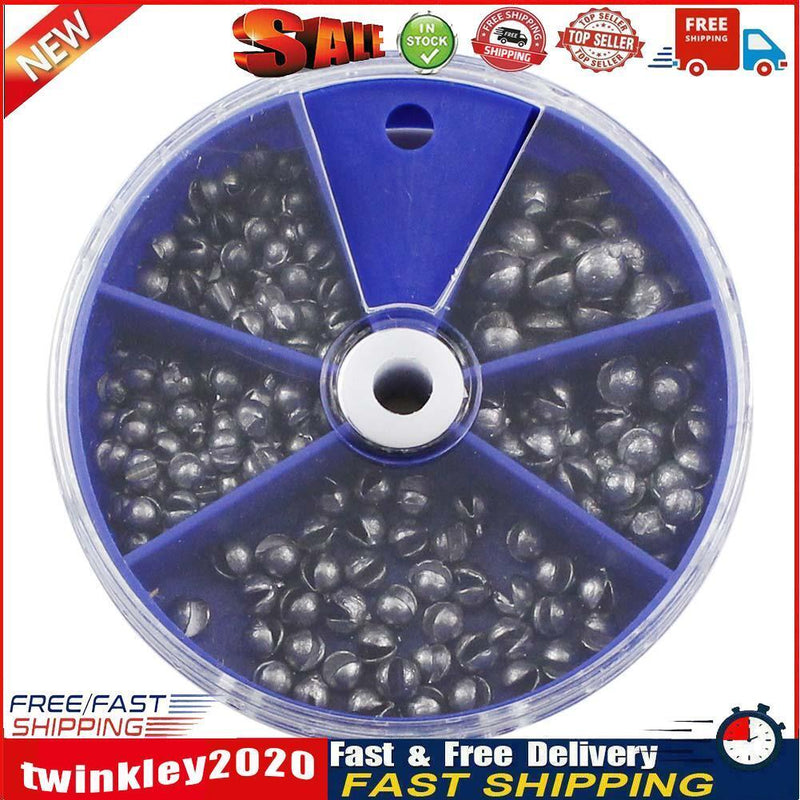 205pcs Open Bite  Set Fishing Lure Biting Round Plumb Fishing Tackle Newly