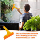 Silicone Home Car Drying Blade Scraper SqueeGee Window Glass Wiper Cleaner Dry`