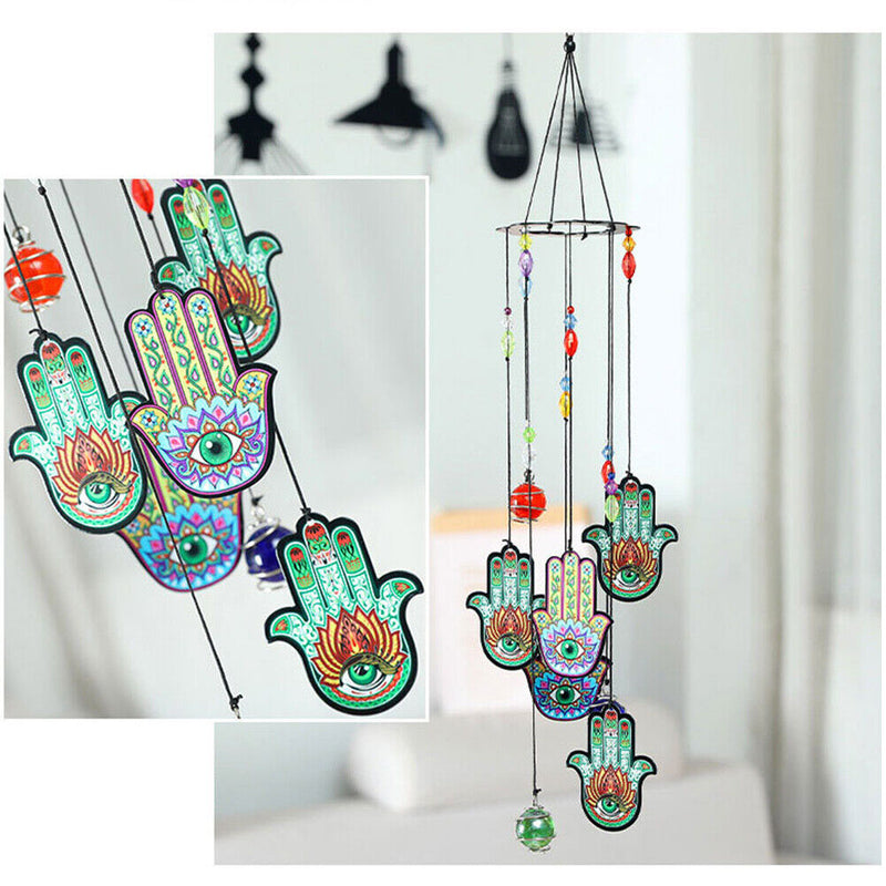 Wind Chimes Rainbow Maker Printed Metal Balcony Printed Windchimes Decorations