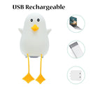 Rechargeable Indoor Lighting Night Lamp Night Light Cute Little Duck Led