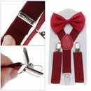 Hair Bow Set Baby Printed Bow Tie Cow Tie Belts Kids Suspenders Elastic Braces