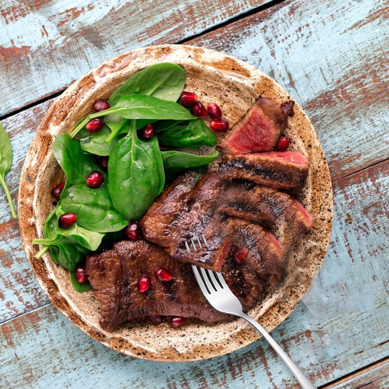 Utensils Cutlery Set, Stainless Steel Silverware, Portable for Camping Picnic