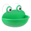 Self-adhesive Storage Box Cartoon Sucker Soap Dish Frog Soap Holder Drain Rack