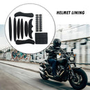 27pcs Cycling Helmet Inner Pads Kit Sealed Sponge for Motorcycle (Black)