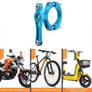 Bike Water Bottle Holder Adapter Double Screws MTB Cup Rack Clip (Blue) Newly