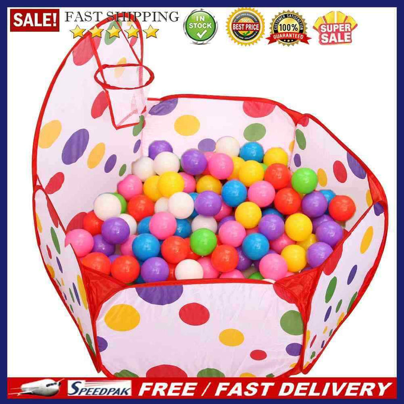 Baby Children Kids Outdoor Indoor Playing House Tent Pool+25pcs Ocean Balls