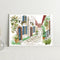 14CT Partial Cross Stitch Corner of Street Counted DIY Embroidery Kits Handmade
