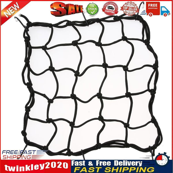 Storage Web Bicycle Motorcycle Elastic Cord Hooks Luggage Rack Cargo Net Newly