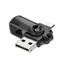 2 in 1 USB OTG Card Reader Micro USB OTG TF SD Card Reader Adapter (Pink)