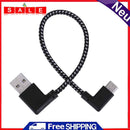 Nylon Braided 90 Degree USB3.1 Type-C Port Data Charging Cable
