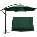 Sunshade Umbrella Cover Outdoor Garden UV Cloth (Dark Green 3 meter 6 Bone)