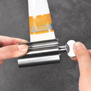Toothpaste Squeezer Stainless Steel Dispenser Press Toothbrush Holder Racks