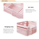 Adjustable Refrigerator Storage Rack Fridge Drawer Kitchen Organizer (Blue)