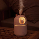 Air Humidifier Cute Cat Small Aroma Diffuser with Night Light Home Cool Mist